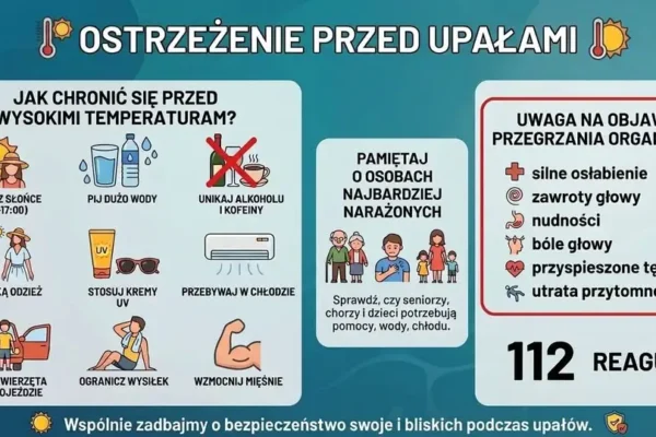 Upały zagrażają seniorom – apel o sąsiedzką pomoc i czujność