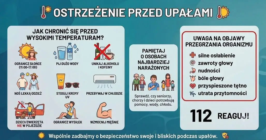 Upały zagrażają seniorom – apel o sąsiedzką pomoc i czujność