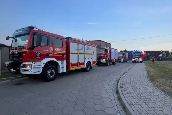 Interwencja straży pożarnej w Borku Wielkopolskim – ulatniający się gaz