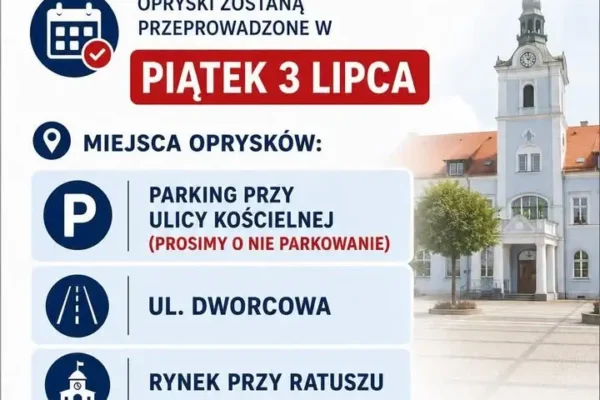 Opryski w gminie Poniec – 3 lipca 2026