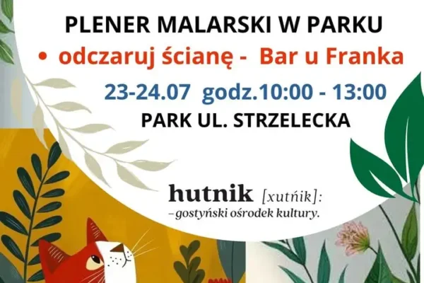 Plener malarski w parku – pomalujemy ścianę baru u Franka