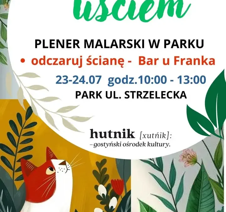 Plener malarski w parku – pomalujemy ścianę baru u Franka