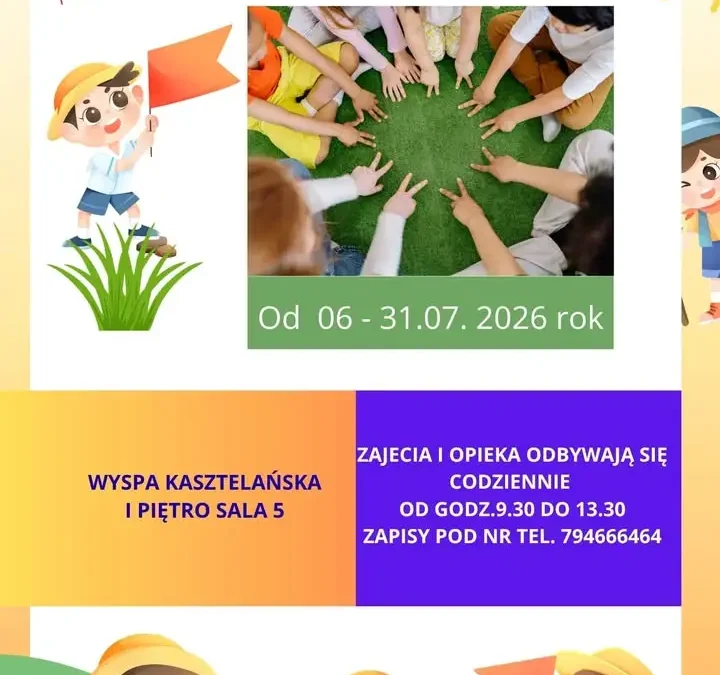 Wakacyjne zajęcia w Świetlicy Środowiskowej w Krobi – zapraszamy dzieci