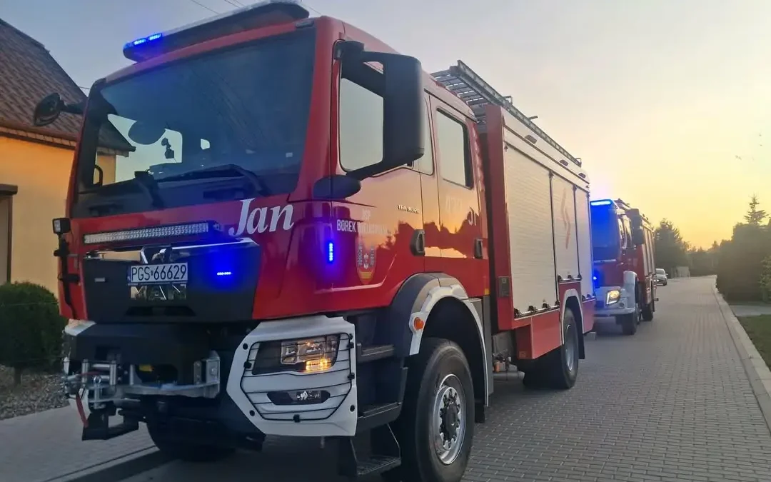 Zadziałanie czujki gazu w Borku Wielkopolskim – interwencja służb