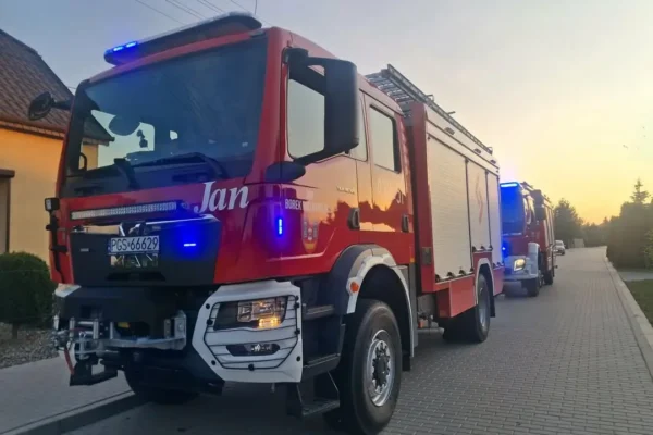 Zadziałanie czujki gazu w Borku Wielkopolskim – interwencja służb