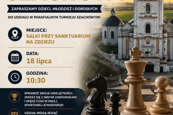 Parafialny Turniej Szachowy w Sanktuarium na Zdzieżu – zapraszamy 18 lipca