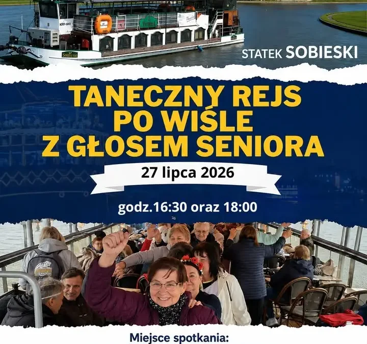 Taneczny Rejs po Wiśle na statku Sobieski – zaproszenie na lipcowy wieczór w Krakowie