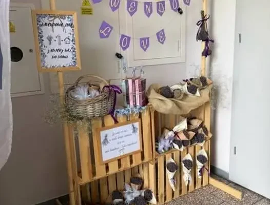 Lawendowa niespodzianka w bibliotece w Piaskach