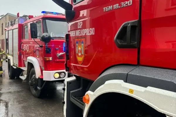 Zadziałanie czujki gazu w Jeżewie – interwencja OSP i pogotowia gazowego