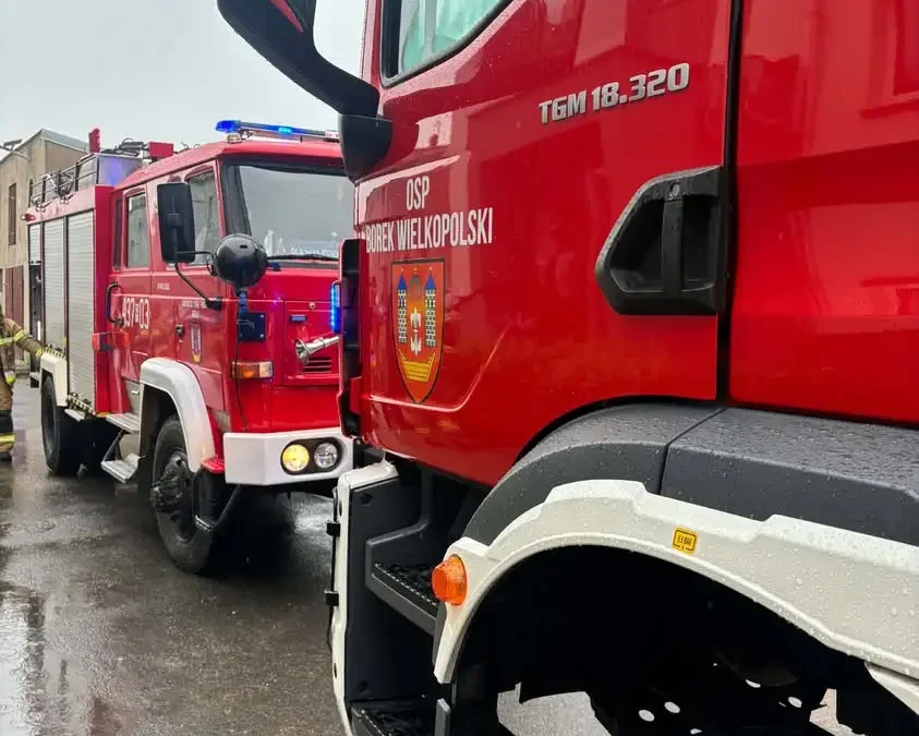 Zadziałanie czujki gazu w Jeżewie – interwencja OSP i pogotowia gazowego