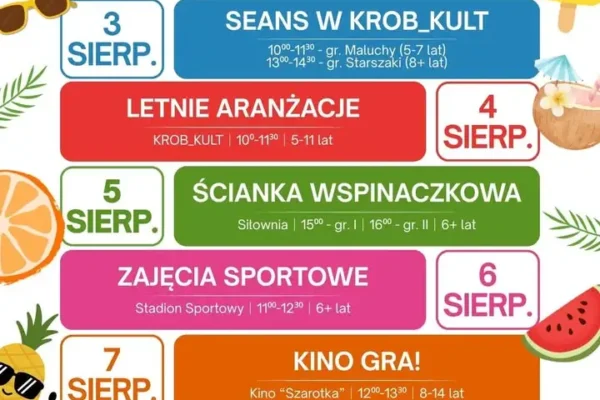 Akcja Lato z BiCKR – wakacyjne atrakcje dla dzieci w gminie