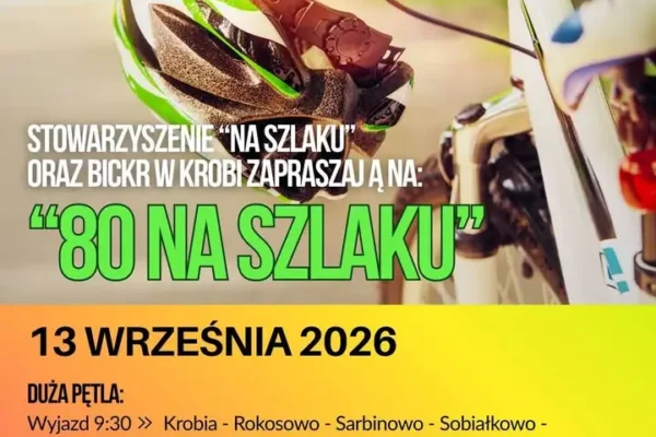 Rowerowy rajd „80 NA SZLAKU” w Gminie Krobia – zapisy do 7 września
