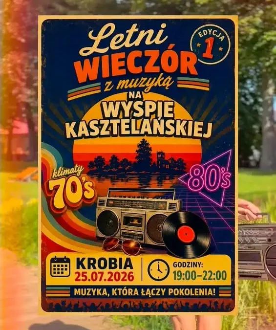 Powrót do lat 70. i 80. – taneczna sobota na Wyspie Kasztelańskiej w Krobi