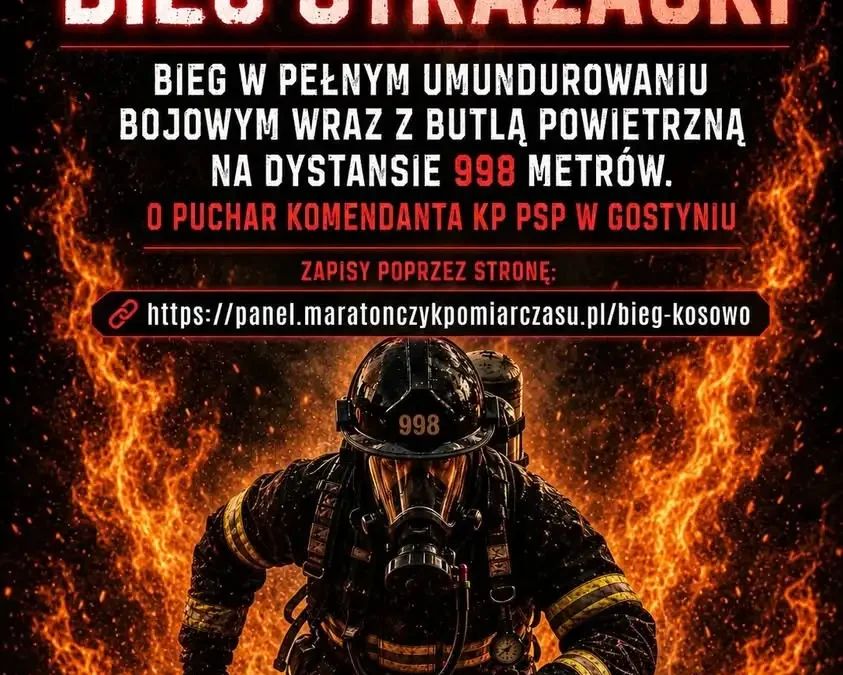 II Kosowski Bieg Strażacki – zapisy już otwarte