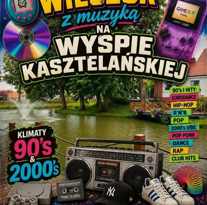 Letnia Potańcówka w klimacie lat 90. i 2000. na Wyspie Kasztelańskiej