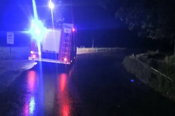 OSP Pępowo interweniuje przy powalonym drzewie w Gębicach