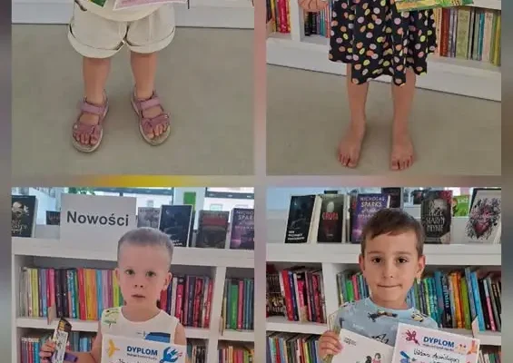 Dzieci ukończyły projekt „Mała książka – wielki człowiek” w bibliotece w Pępowie