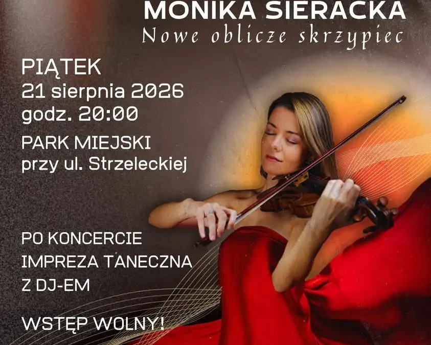 Koncert Moniki Sierackiej w Gostyniu zakończy wakacje w parku