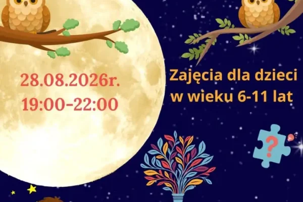 Wieczór pełen zagadek i czytelniczych przygód w bibliotece w Poniecu