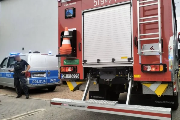 Upadek z wysokości w Gostyni – interweniowały służby ratunkowe