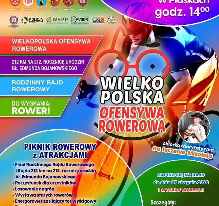 Wielkopolska Ofensywa Rowerowa 2026: zapisy ruszyły, finał w Piaskach