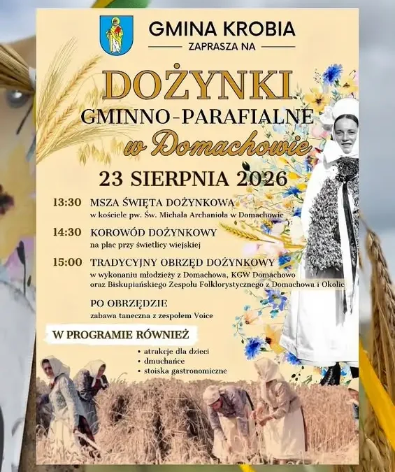 Dożynki Gminno-Parafialne w Domachowie – 23 sierpnia