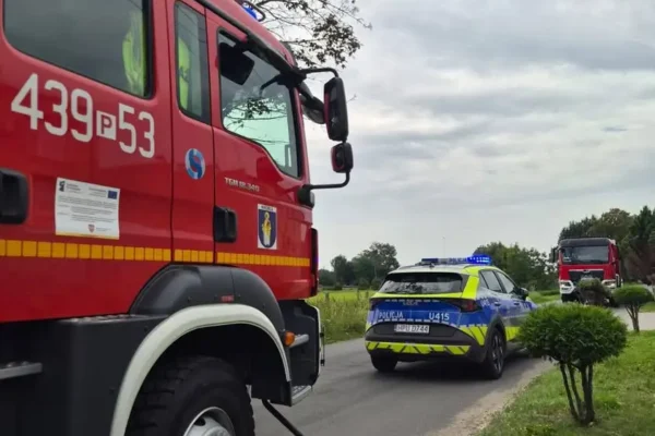 Interwencja strażaków w Gogolewie: otwarcie mieszkania i pomoc medyczna