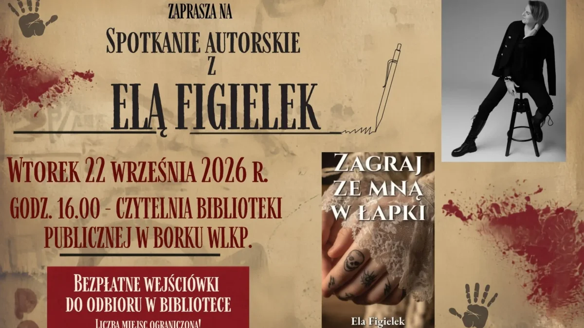 Spotkanie autorskie z Elą Figielek w Borku Wlkp.