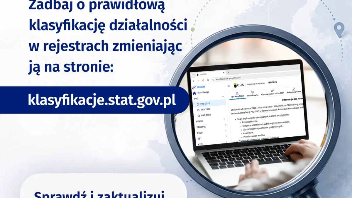 PKD 2025: Ostatnie miesiące na samodzielną zmianę kodów działalności