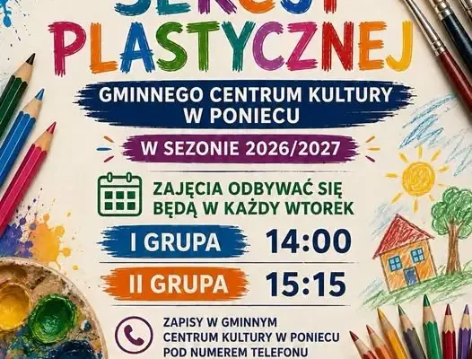 Gminne Centrum Kultury w Poniecu otwiera zapisy na nowy sezon zajęć