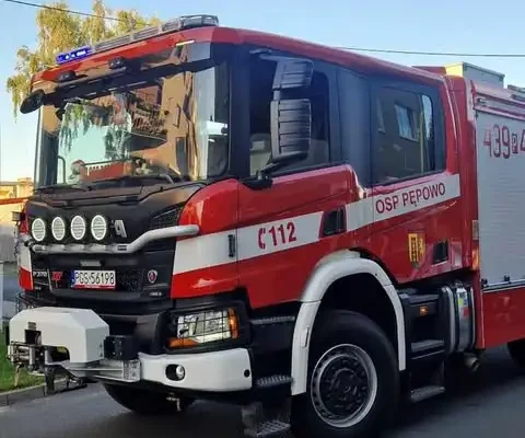 Czujka gazu zaalarmowała strażaków w Pępowie