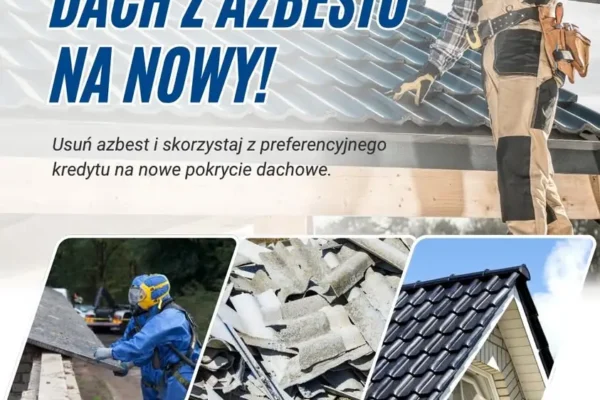 Wymiana dachu po azbeście z dopłatą – nowy kredyt w BOŚ Bank