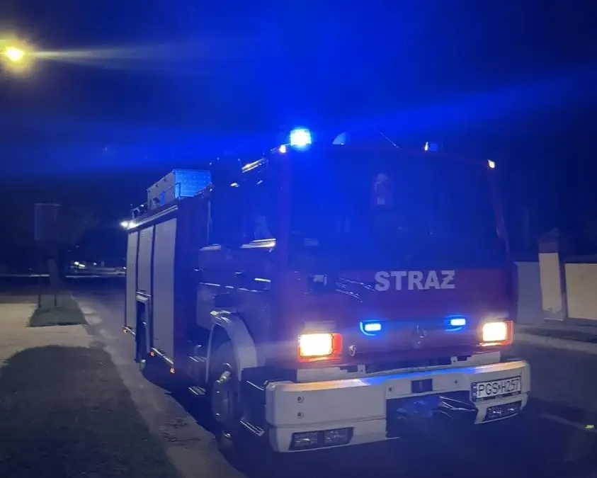 OSP Pępowo interweniowało na ul. Powstańców Wielkopolskich