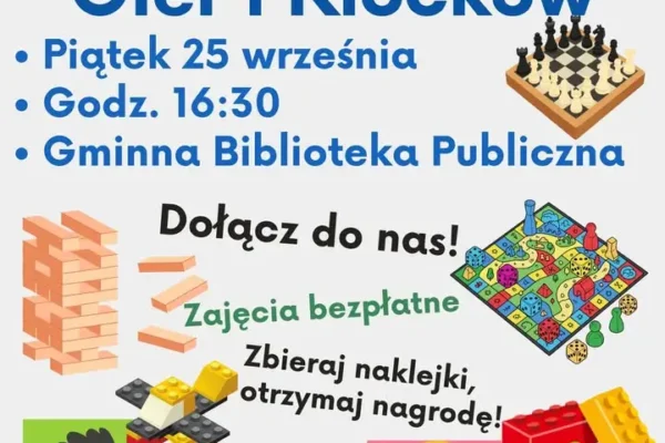 Biblioteczny Klub Gier i Klocków startuje 25 września