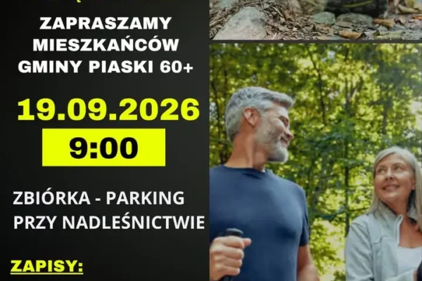 Sobota z kijkami w Gminie Piaski – spacer Nordic Walking dla seniorów 60+