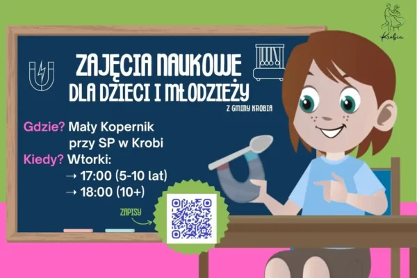 Krobia: ruszają zapisy na cykliczne zajęcia naukowe dla dzieci i młodzieży