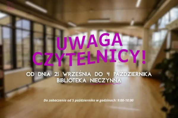Biblioteka w Krobii zamknięta na dwa tygodnie – trwa skontrum księgozbioru
