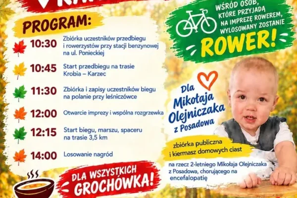 Bieg Jesieni w Karcu – zmiana godziny startu na 12:00