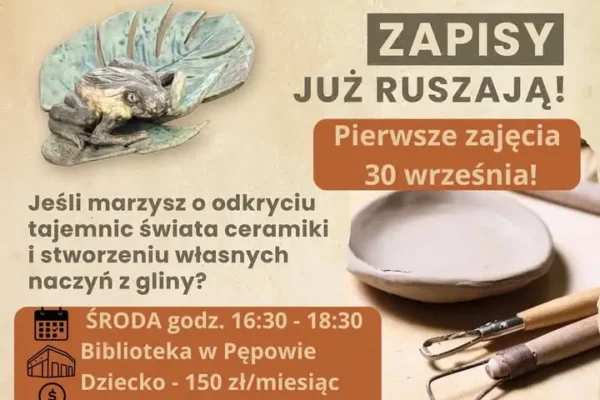 Warsztaty ceramiczne w bibliotece w Eppowie – pierwsze zajęcia już 30 września