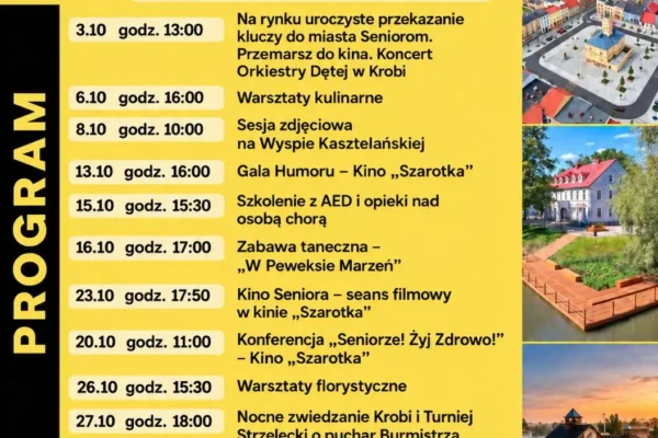 Krobskie Dni Seniora 2026 – miesiąc pełen atrakcji dla seniorów