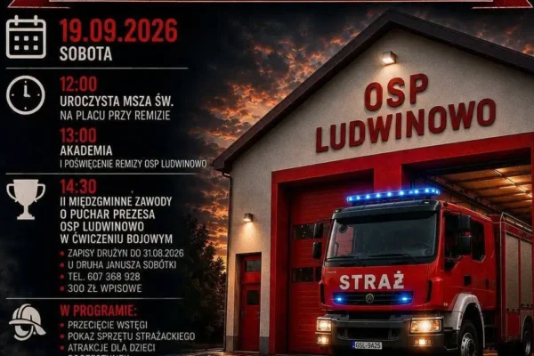 Ludwinowo: poświęcenie nowej remizy OSP i międzyminny turniej strażacki