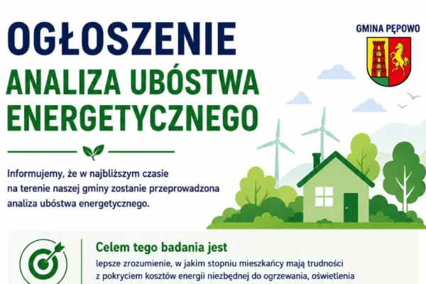 Gmina Pępowo bada ubóstwo energetyczne mieszkańców