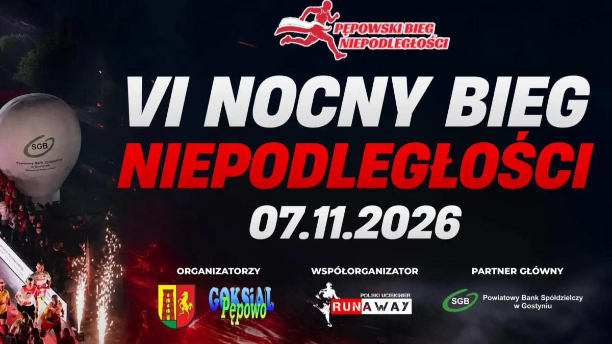 VI Nocny Bieg Niepodległości w Pępowie – zapisy już od 7 września