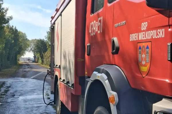 Dwa zdarzenia na drogach powiatu gostyńskiego — interweniowały OSP i policja