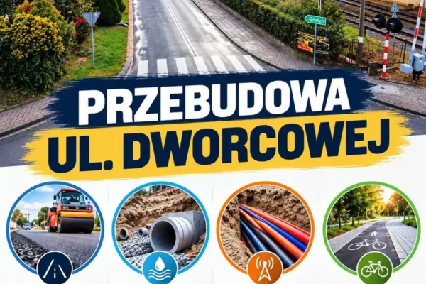Poniec: ulica Dworcowa zamknięta od 15 października. Znamy objazd i zakres prac
