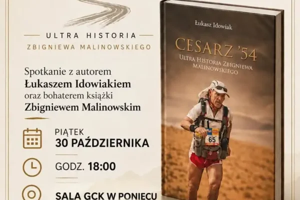 Spotkanie z ultramaratończykiem Zbigniewem Malinowskim w Poniecu