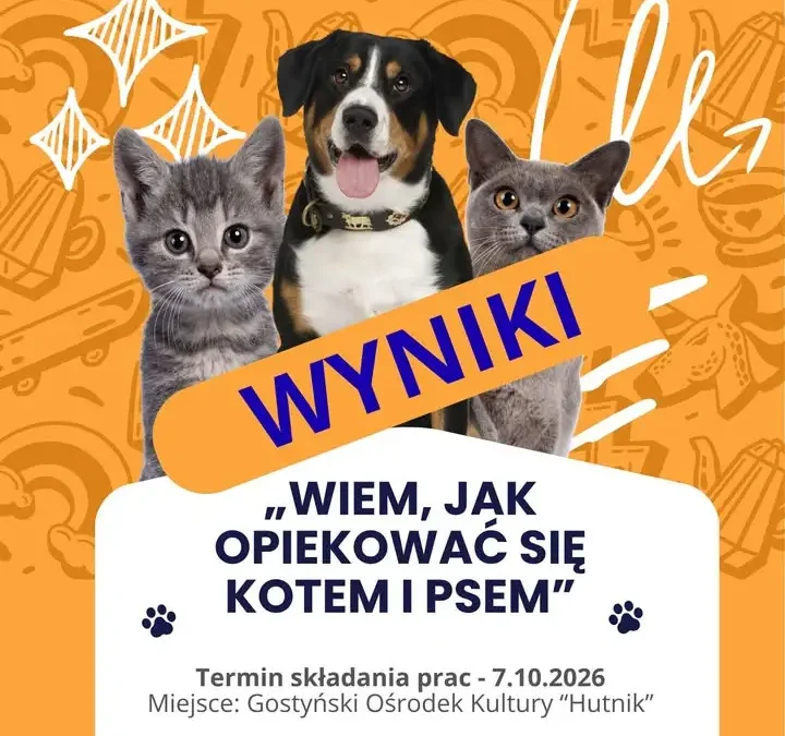 Konkurs plastyczny „Wiem, jak opiekować się kotem i psem” rozstrzygnięty – znamy laureatów