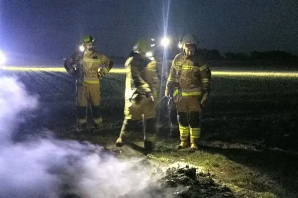 Pożar śmieci w Krzyżankach — interweniowała OSP Pępowo