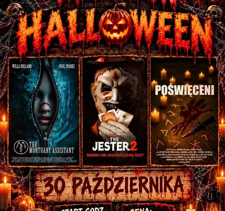 Maraton Halloween w Kinie Szarotka w Krobi – trzy horrory jednej nocy