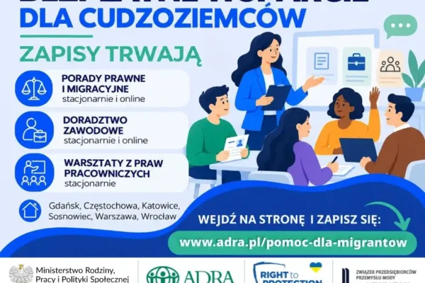 Bezpłatne konsultacje i warsztaty dla cudzoziemców w Polsce